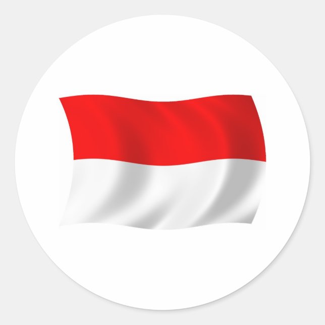 Indonesia Flag Sticker (Front)