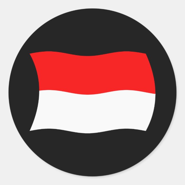 Indonesia Flag Sticker (Front)