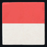 Indonesia Flag Stone Coaster<br><div class="desc">Patriotic flag of Indonesia.</div>