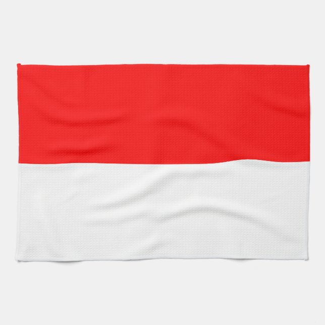 Indonesia Flag Tea Towel (Horizontal)