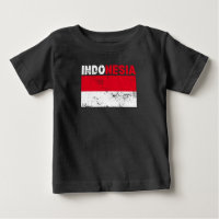 Indonesia Flag Vintage T-Shirt