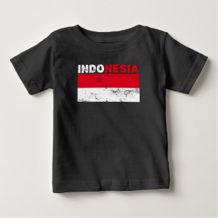 Indonesia Flag Vintage T-Shirt