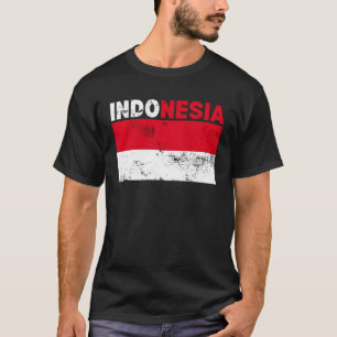 Indonesia Flag Vintage T-Shirt