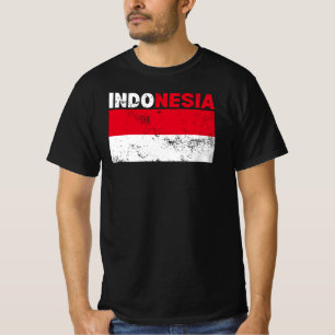 Indonesia Flag Vintage T-Shirt