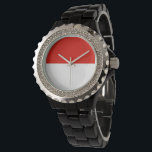 Indonesia flag watch<br><div class="desc">An ideal gift for all those who are patriotic of their country!</div>