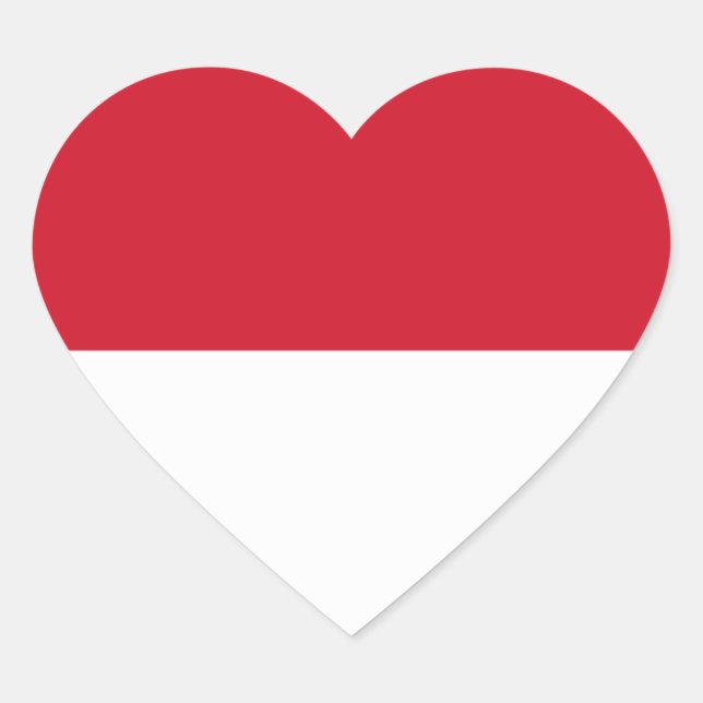 indonesia heart sticker (Front)