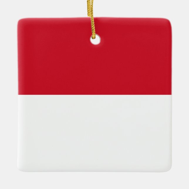 Indonesia (Indonesian) Flag  Ceramic Ornament (Front)