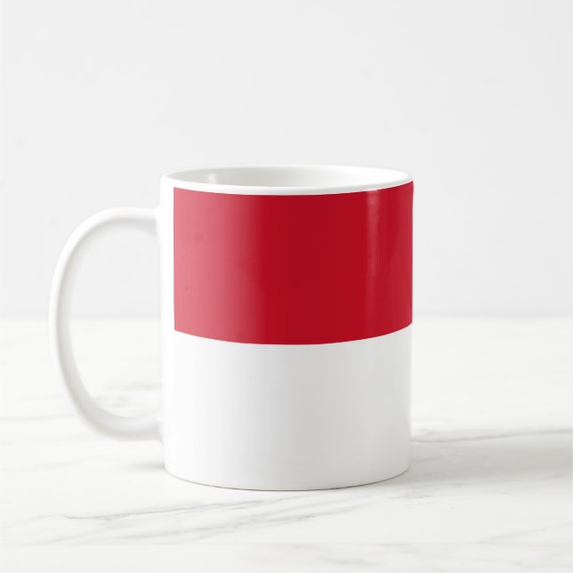 Indonesia (Indonesian) Flag Coffee Mug (Left)