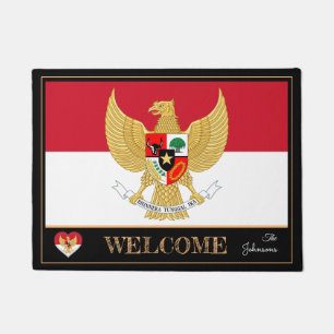 Indonesia & Indonesian Flag mats /sports Welcome