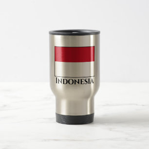 Indonesia (Indonesian) Flag Travel Mug