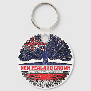 Indonesia Indonesian New Zealander New Zealand Key Ring