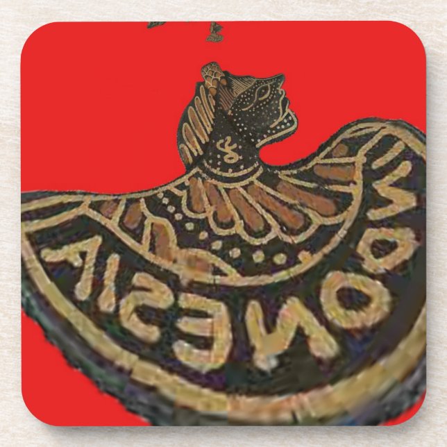 Indonesia Javanese Shadow Puppet Cultural Art Coaster (Front)