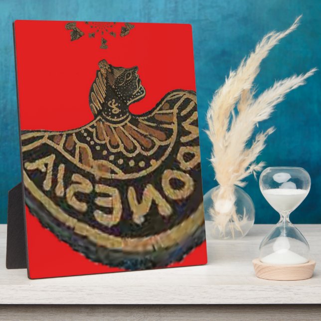 Indonesia Javanese Shadow Puppet Cultural Art Plaque (Side)