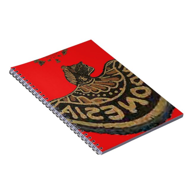 Indonesia Javanese Shadow Puppet Cultural Art Spiral Notebook (Right Side)