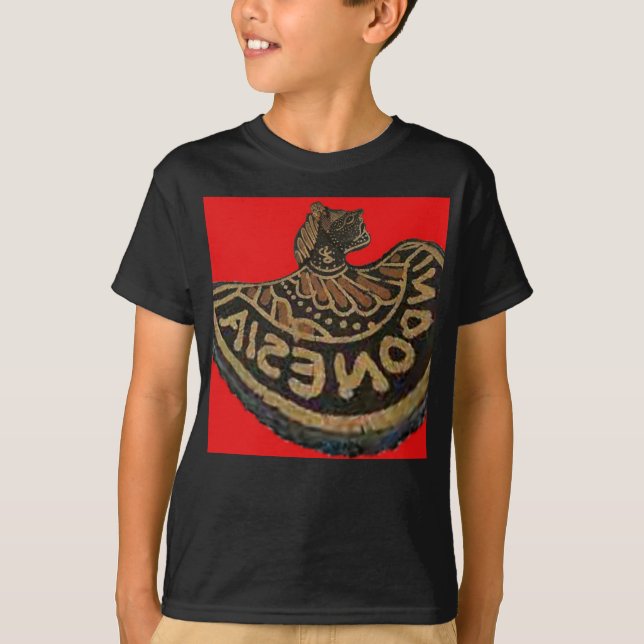 Indonesia Javanese Shadow Puppet Cultural Art T-Shirt (Front)