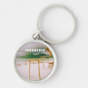 Indonesia Lombok Tropical Paradise Print  Key Ring