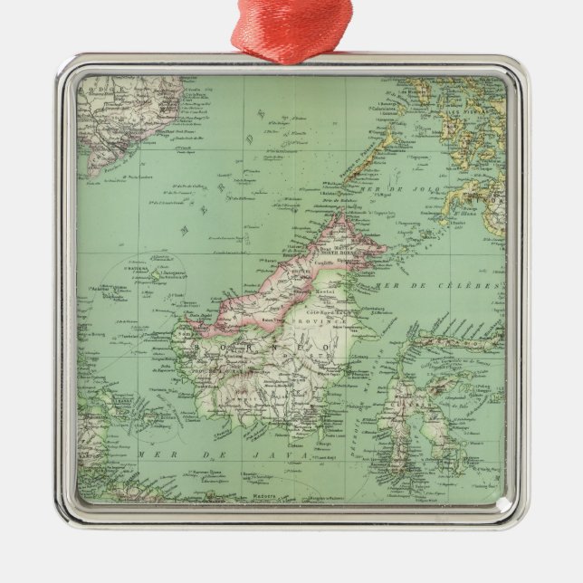 Indonesia, Malaysia Metal Tree Decoration (Front)