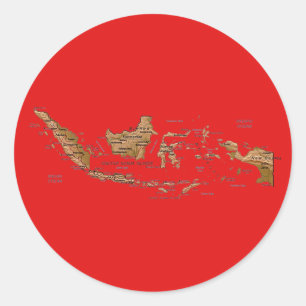 Indonesia Map Sticker
