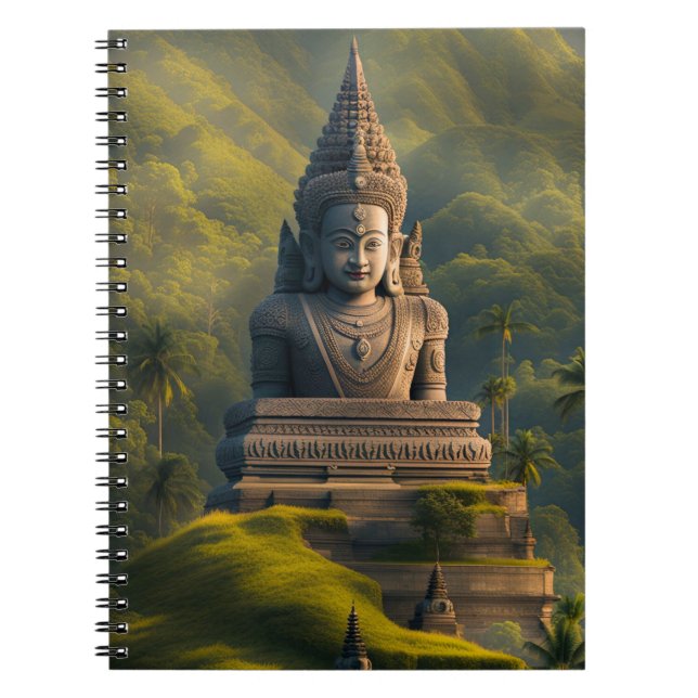 Indonesia Mountain Buddha  Notebook (Front)