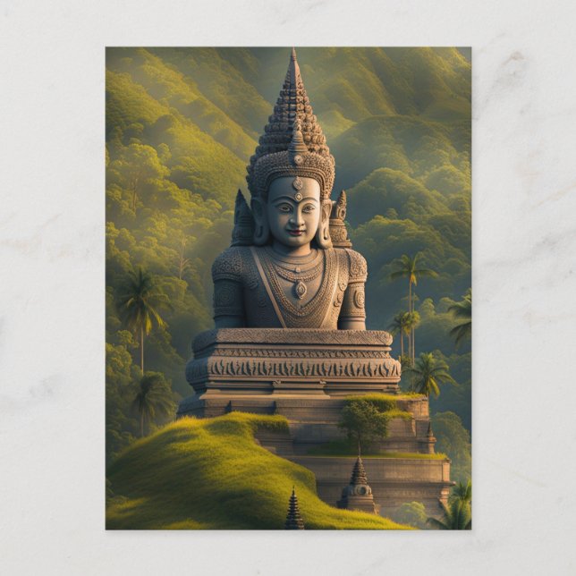 Indonesia Mountain Buddha  Postcard (Front)