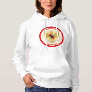 Indonesia National Emblem Circle Shape Hoodie