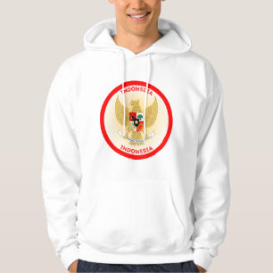 Indonesia National Emblem Circle Shape Hoodie