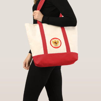 Indonesia National Emblem Circle Shape Tote Bag