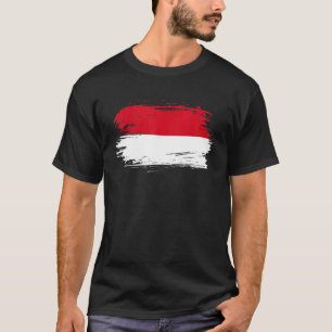 Indonesia Outfit   Indonesia Flag Symbol   I Love  T-Shirt