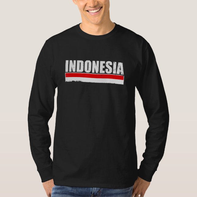 Indonesia Proud Indonesian Flag T-Shirt (Front)