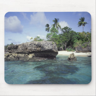 Indonesia. Rock formations along shore Mouse Pad