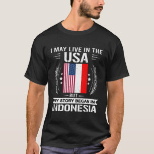 Indonesia Shirt Proud Indonesia And Usa Flags Indo