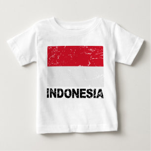 Indonesia Vintage Flag Baby T-Shirt