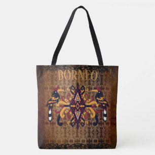 Indonesiaan Vintage, Borneo Culture, Dayak, Toteba Tote Bag