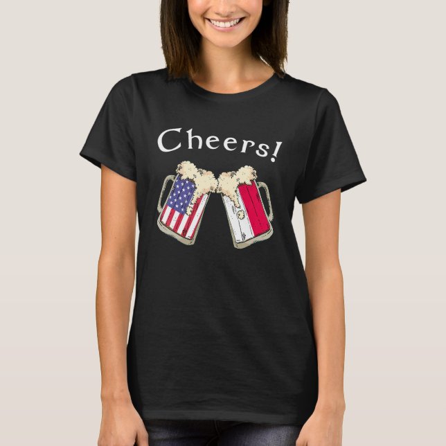 Indonesian American Patriot Grown Country Cheers B T-Shirt (Front)