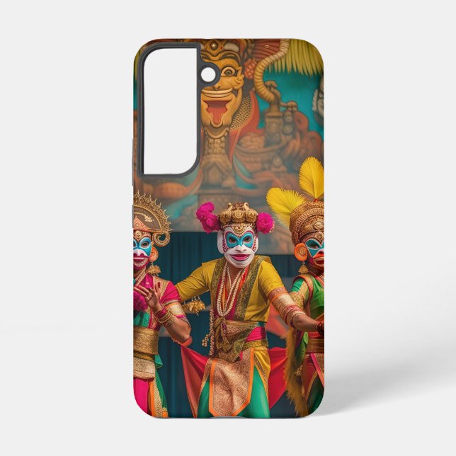 Indonesian Bali Masked Dancers  Samsung Galaxy S22 Case (Back)