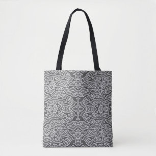 Indonesian Batik Motif Megamendung Grey Clouds Tote Bag