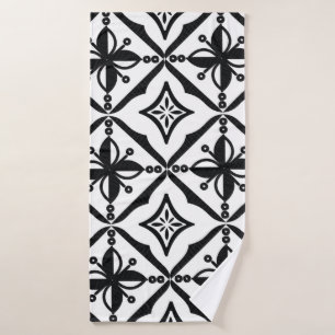 Indonesian batik motifs with very distinctive patt bath towel