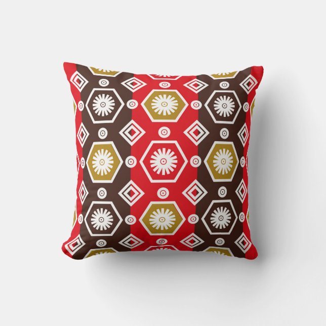 Indonesian batik motifs with very distinctive plan cushion (Front)
