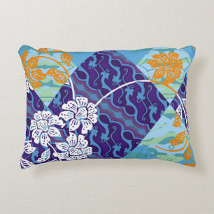Indonesian batik motifs with very distinctive plan decorative cushion
