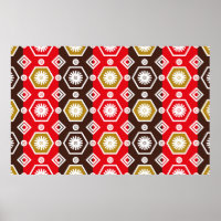 Indonesian batik motifs with very distinctive plan