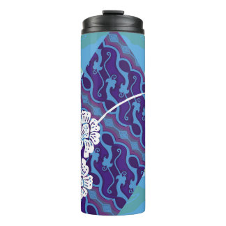 Indonesian batik motifs with very distinctive plan thermal tumbler
