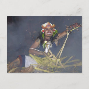 Indonesian dancer postcard