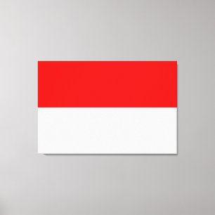 Indonesian Flag (Indonesia) Canvas Print