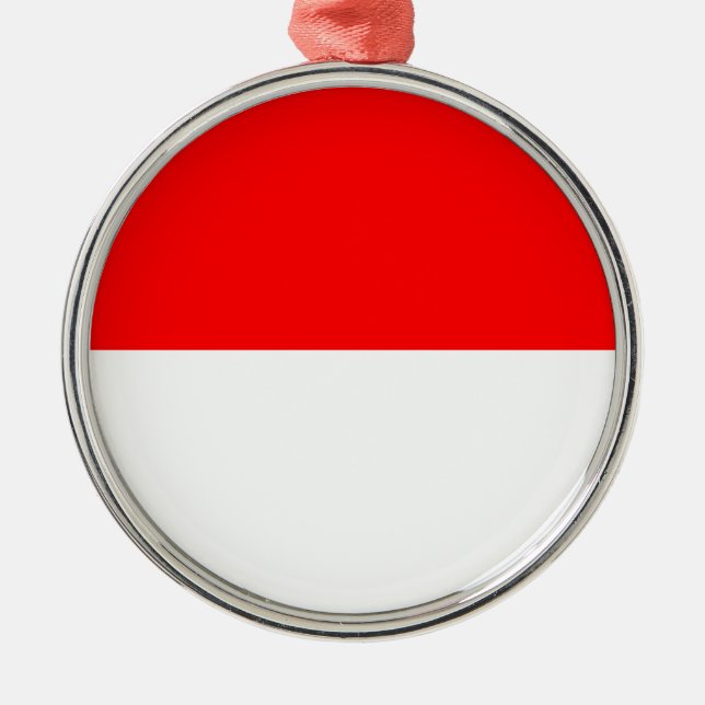 Indonesian Flag (Indonesia) Ceramic Ornament (Front)