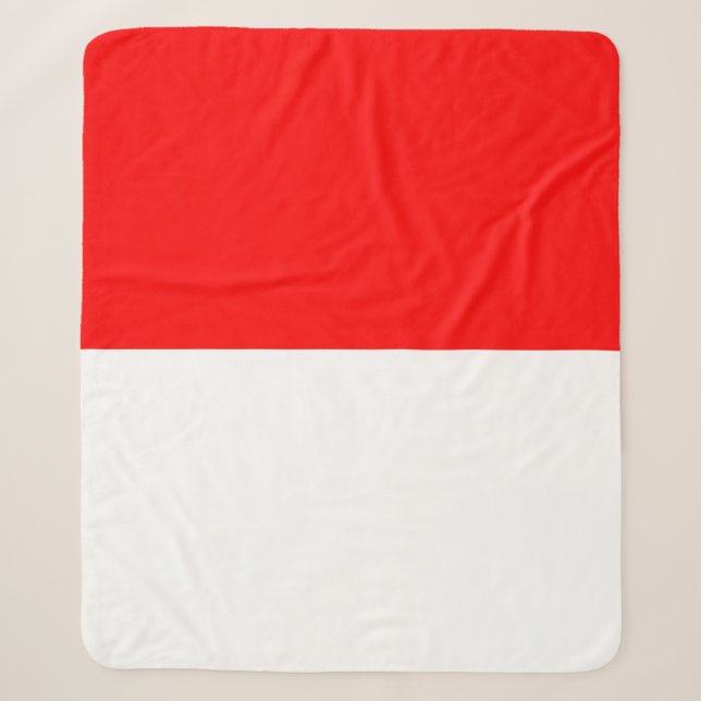 Indonesian Flag (Indonesia) Sherpa Blanket (Front)