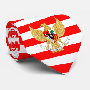 Indonesian Flag & National Emblem, Indonesia Tie