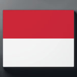 Indonesian Flag Plaque<br><div class="desc">Indonesian Flag. Great flag of Indonesia</div>