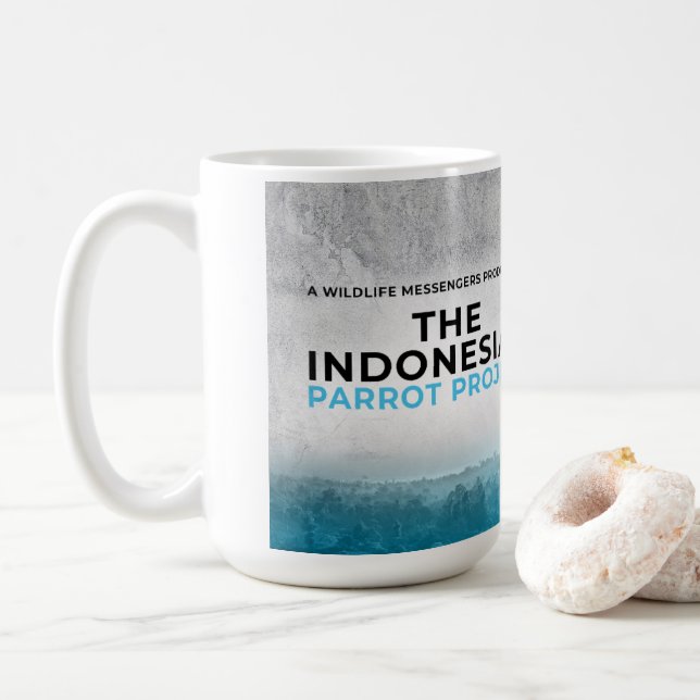 Indonesian Parrot Project Mug (With Donut)