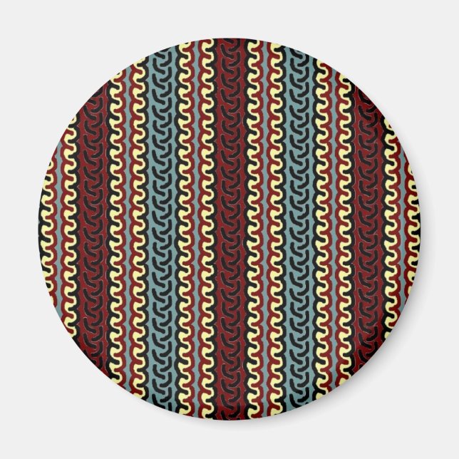 Indonesian textile colours magnet (Front)
