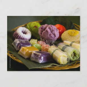 Indonesian Traditional Cake Postcard